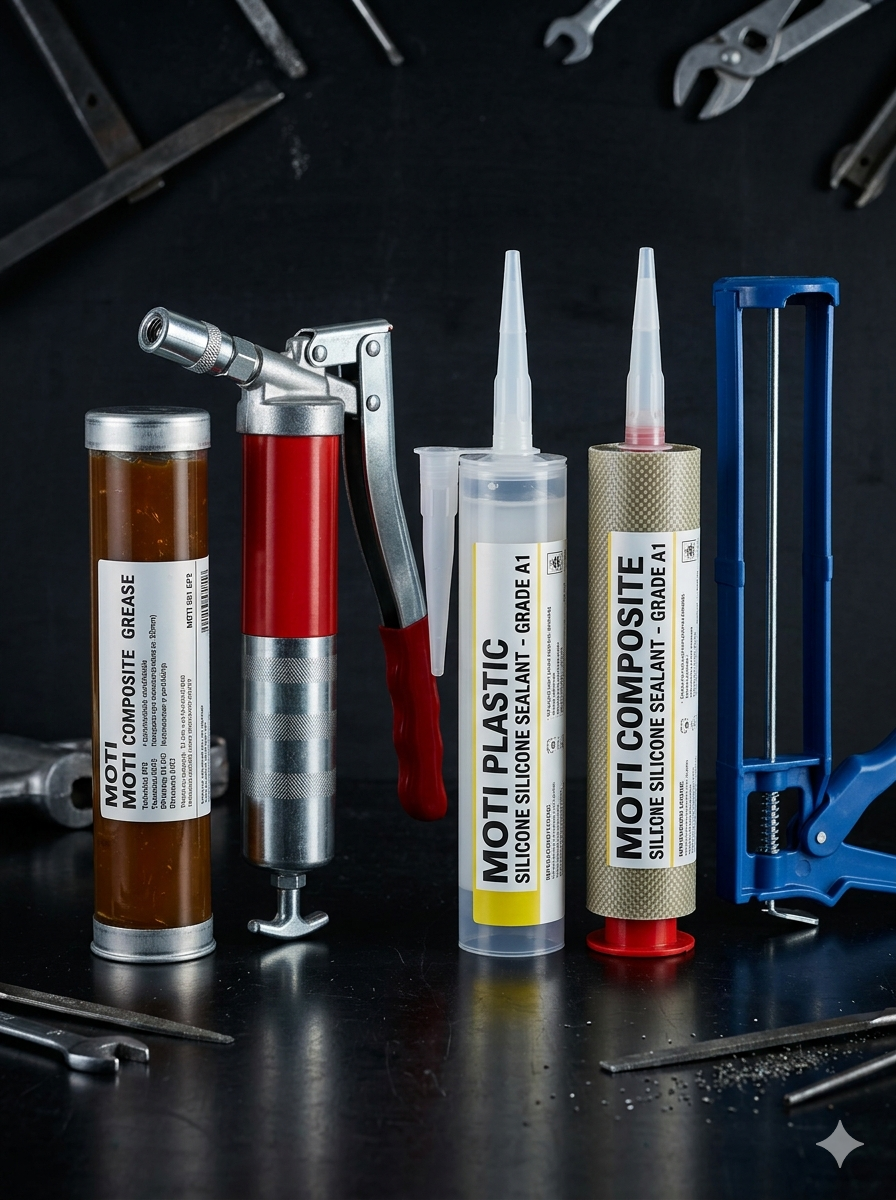 Grease cartridge and silicone cartridge
